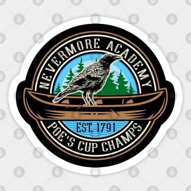 Nevermore Academy Poe's Cup Champs Sticker by Alema Art